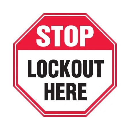 LOCKOUTTAGOUT LABEL STOP  LOCKOUT LLKT920VSP